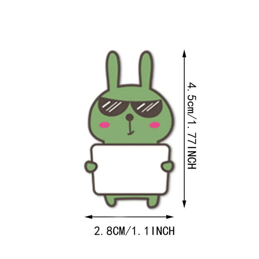 75pcs Cute animal name stickers Cute Rabbit Name Tags Stickers for Classroom Water Bottle Lunch Box Laptop School Supplies