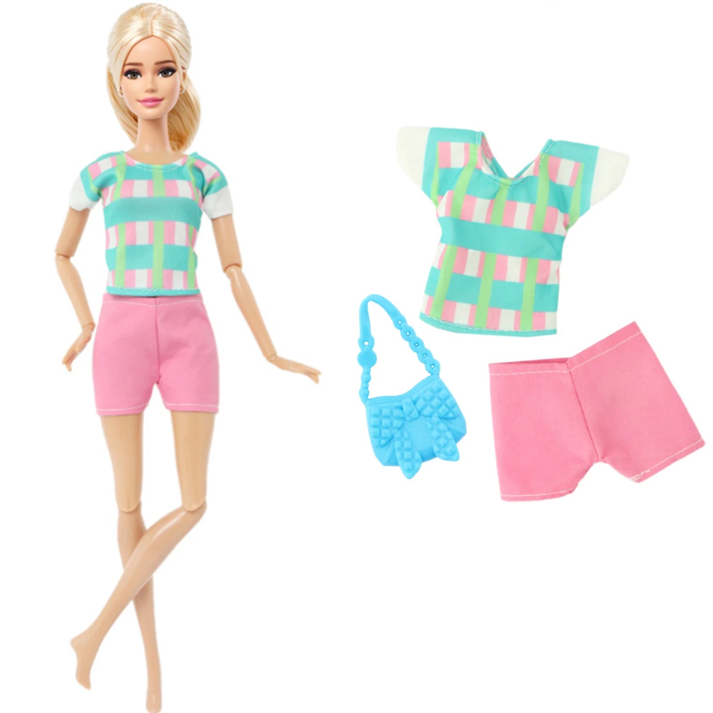 New Fashion Doll Dress Daily Outfit Girl Party Skirt Cute Mini Gown With Bag Clothes for 1/6 Doll DIY Accessories Baby Toys -