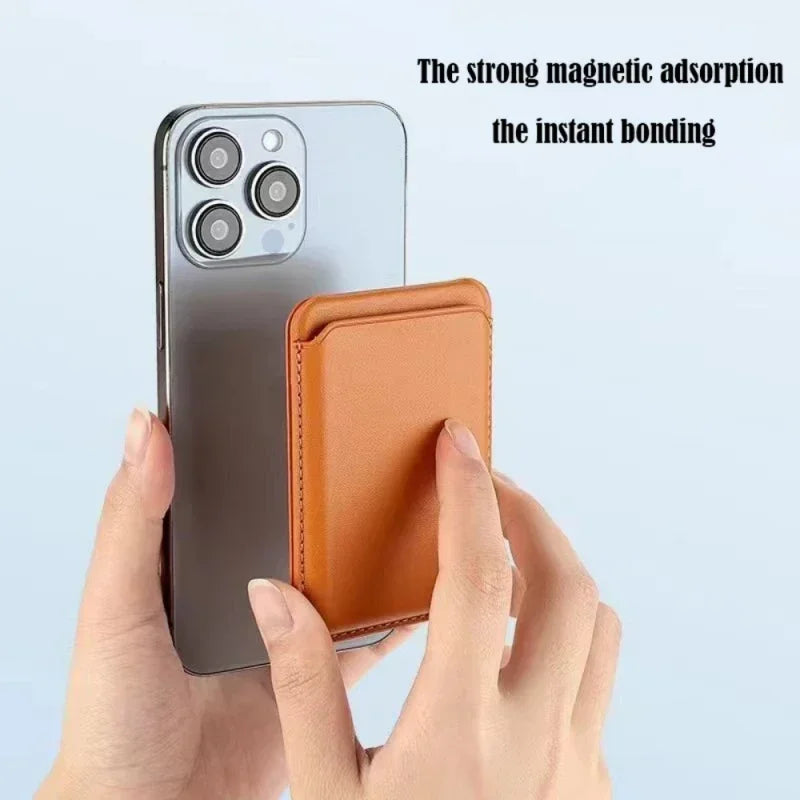 1PCS Strong Magnetic Leather Wallet With Hide Stand Case For Magsafe For iPhone 16 15 14 13 12 Pro Max Card Holder Pocket Cov