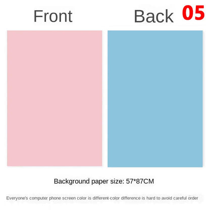 Photography Backdrops Wallpaper 57*87cm 2sides Solid Color Photo Background Props for Photo Studio Newborn Product Photograph