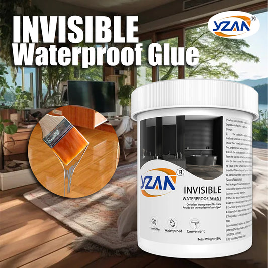 450g Polyurethane Waterproof Coating Invisible Paste Sealant Glue with Brush Adhesive Repair Nano Glue for Home Roof Bathroom