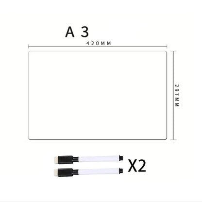A3 A4 A5 Magnetic Dry Erase Board Refrigerator Magnet Marker WhiteBoard Sheet Kitchen Erasable Flexible Fridge Memo Grocery L