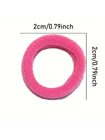 200-1000pcs Women Girls Colorful Nylon Elastic Hair Bands Ponytail Hold Small Hair Tie Rubber Bands Scrunchie Hair Accessorie