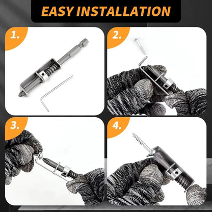 Spring-Loaded Screw Holder Drill Bit Anti-Drop Screwdriver Bit Fixing Clamp Set Screw Holder Drill Bit Phillips Screwdriver B