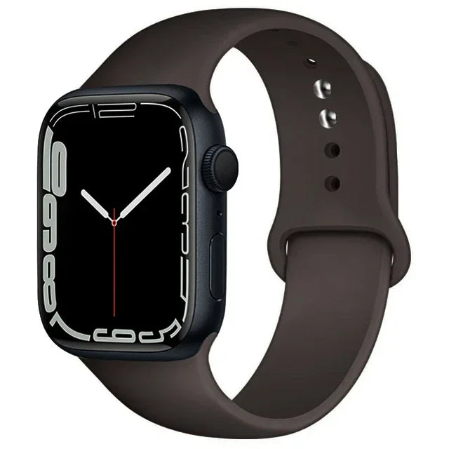 Silicone Band For Apple Watch straps 49mm 40mm 44 mm 45mm 46mm 42mm 41mm 38mm sports bracelet iWatch series 10 9 8 3 SE ultra