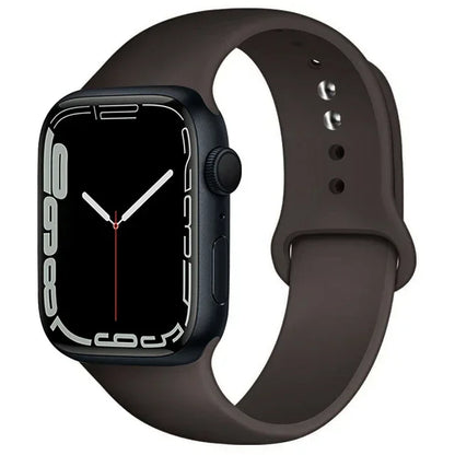 Silicone Band For Apple Watch straps 49mm 40mm 44 mm 45mm 46mm 42mm 41mm 38mm sports bracelet iWatch series 10 9 8 3 SE ultra