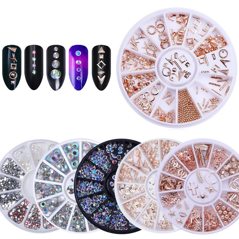 nail parts nail art glitter rhinestone Crystal gems jewelry Bead Manicure decoration accessories nail supplies for profession