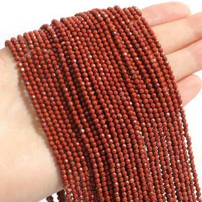 Faceted Natural Stone Beads Faceted Amazonite Aquamarine Opal Labradorite Loose Spacer Bead For Jewelry Making 2 3 4mm