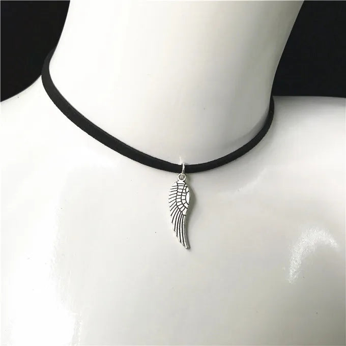 90's Inspired Gothic Lolita Punk Choker Necklace Black Velvet Suede Steampunk Torques Jewelry Statement Colar Christmas Gift 