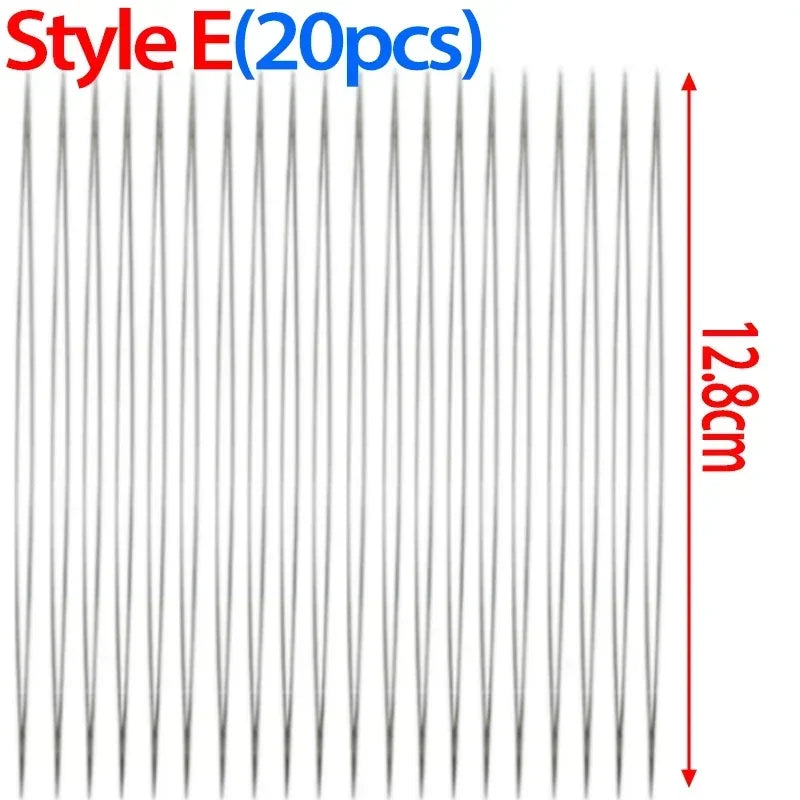 Beading Needles Pins Open Curved Big Eye Needle for Beads Bracelet DIY Jewelry Making Tools Handmade Craft Beaded Threading P