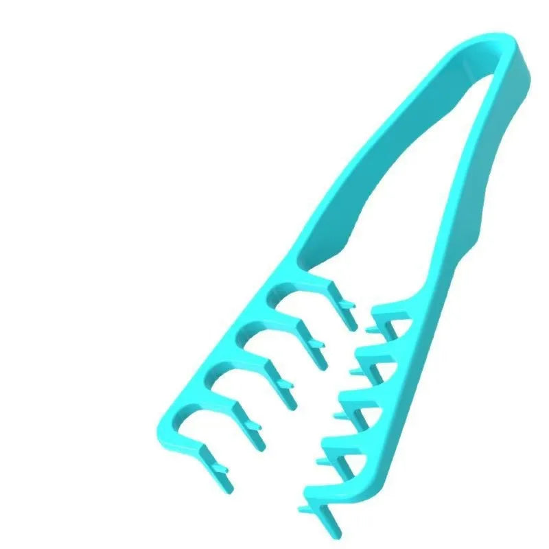 New Volumizing Wide-Tooth Hair Styling Comb Textured Styling Comb Korea Style Seam Covering Bangs Hair Combs For Men - blue