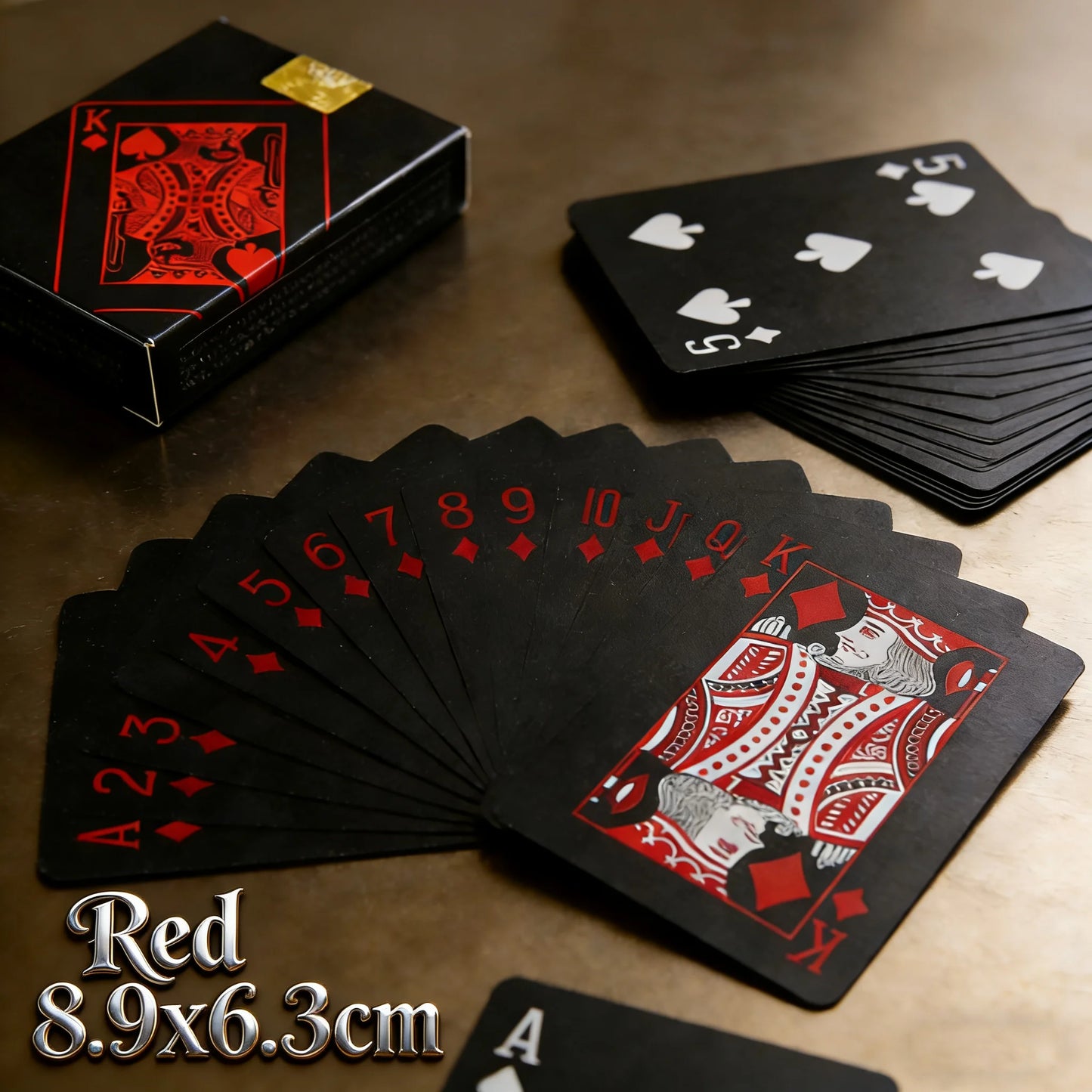 Playing Cards Game Poker Cards board child kid toy Waterproof Plastic PVC black blue red yellow green deck card high-end clas