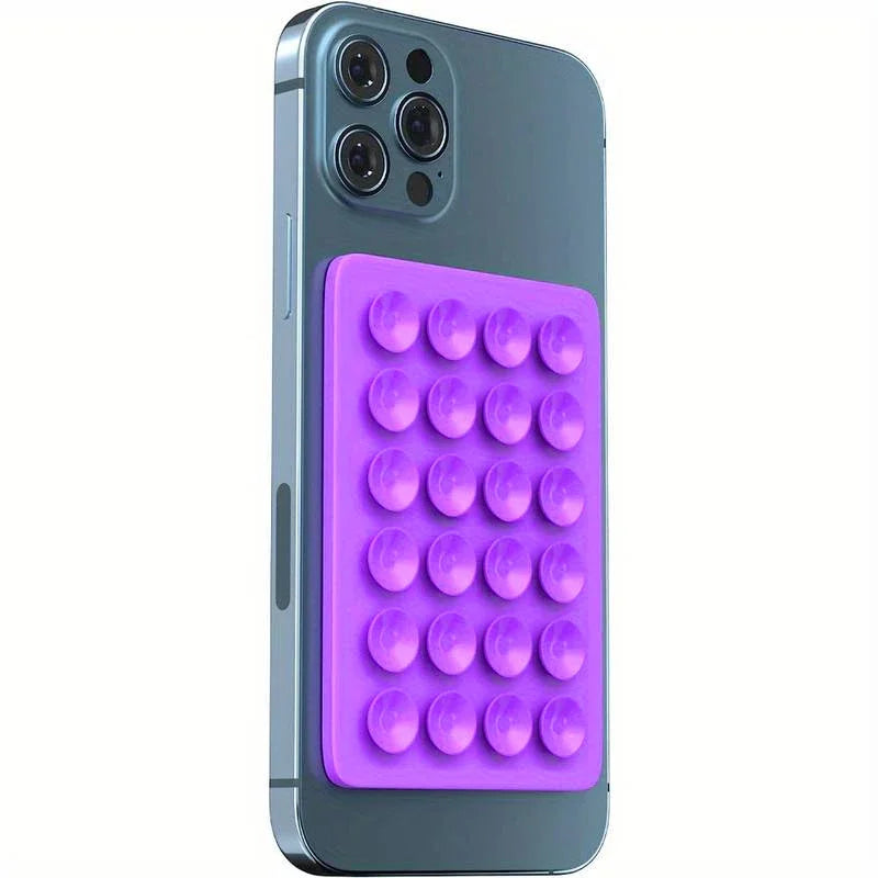 Silicone Suction Phone Holder Mat Multifunctional Suction Cup Wall Stand Square Anti-Slip Single-Sided Case Mount Back Sticke
