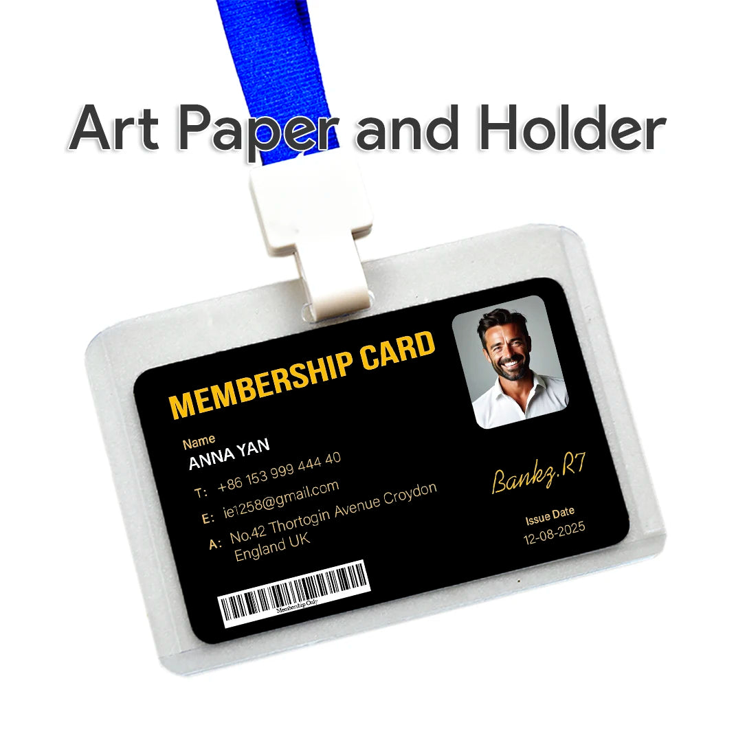 Custom 1 PCS Fan Club Membership Card PVC Plastic VIP Loyalty Card for Influencers Supporters Commemorative Worldwide Shippin