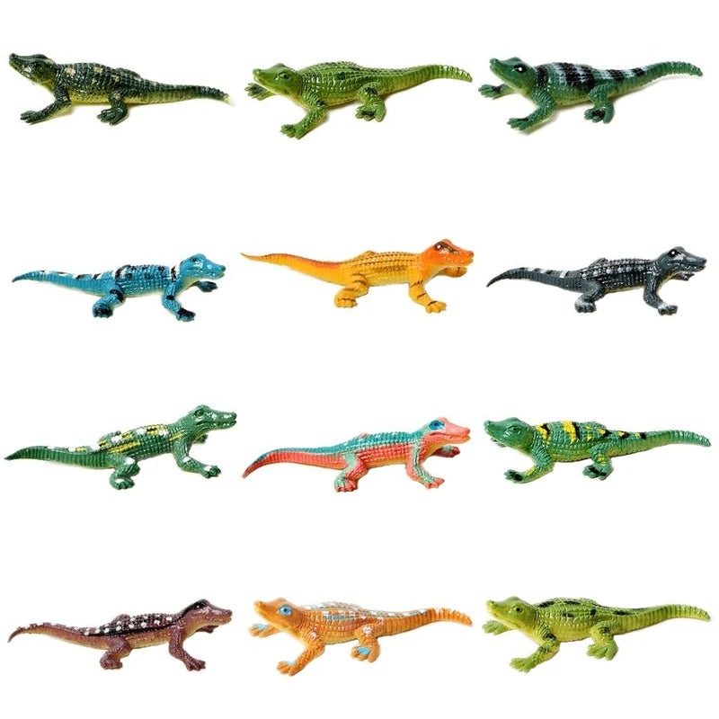 Simulation Plastic Animal Figurines Collection - Marine, Land & Insect Animals Miniature Set Toy for Kids Gift Playset Model 