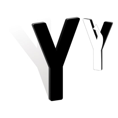 Self Adhesive House Numbers 3-12in 5mm Solid Acrylic Letters Modern Address Sign for Door Mailbox Office Hotel Apartment Deco