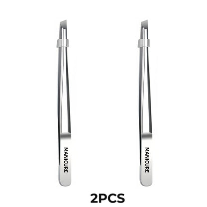 Stainless Steel Tweezers Tool Suitable for Eyebrow Eyelash Application Beard & Mustache Trimming False Eyebrow Applicator Gif