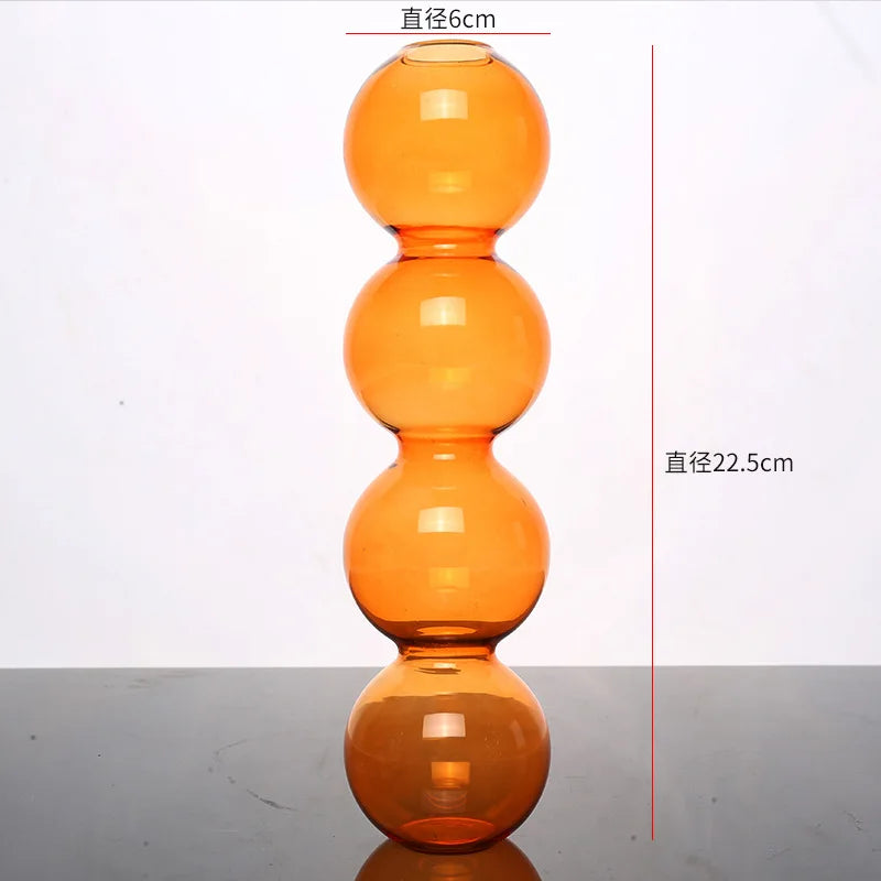 Nordic Glass Vase Home Decor Living Room Decoration Terrarium Flower Vase Plant Pots Decorative Home Accessories Decoration G