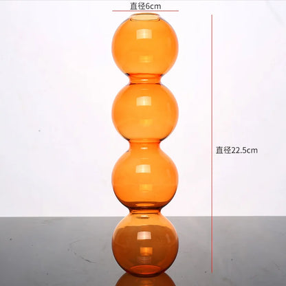 Nordic Glass Vase Home Decor Living Room Decoration Terrarium Flower Vase Plant Pots Decorative Home Accessories Decoration G
