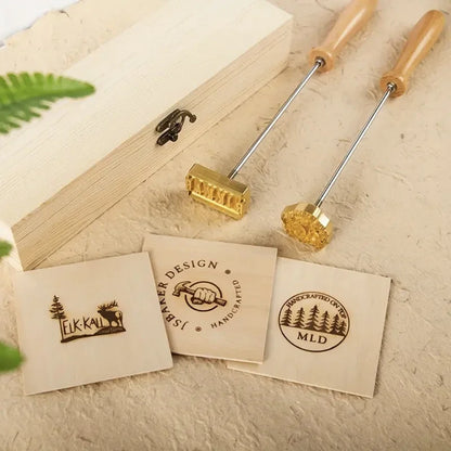 M8 Logo Customized Iron Branding Stamp Personalized Customization Wooden Soldering Iron Seal Customized Leather Stamping Seal