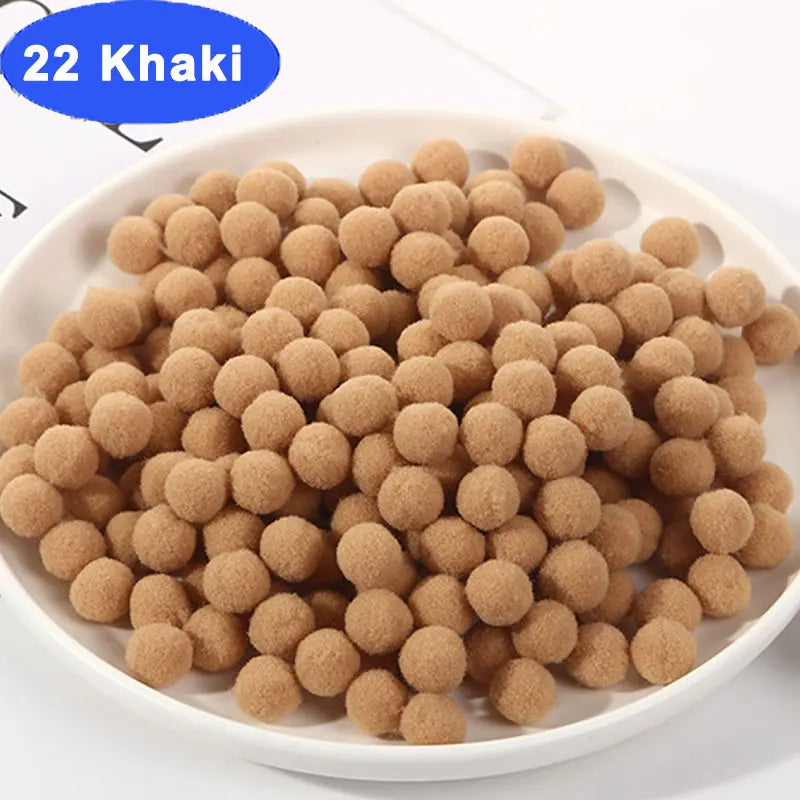 30-300Pcs Soft Pom Poms Fluffy Balls Pompon Mixed 40Colors Pompom Fur Ball for Kids DIY Craft Wedding Decor 8/10/15/20/25/30m