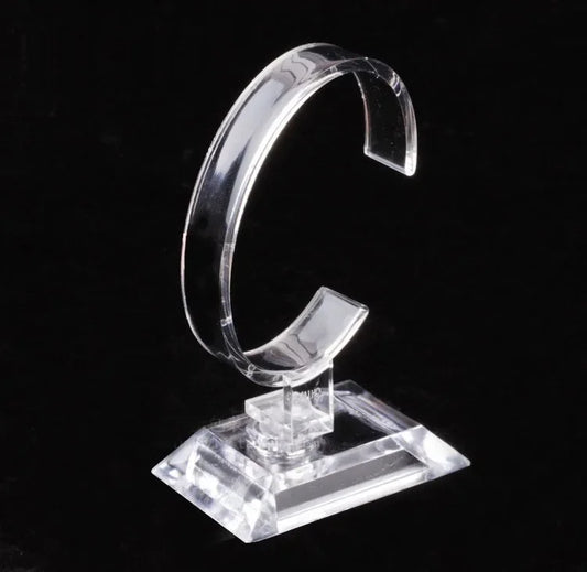 Transparent Watch Display Rack C-Ring Transparent Bracket Counter Display Rack Watch Bracelet Display Props