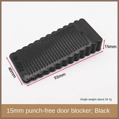 Safety Silicone Door Stop Block Wedge Stop Door Stopper Home Offices Door Rear Retainer Impact Stopper Rubber Stops No Drill