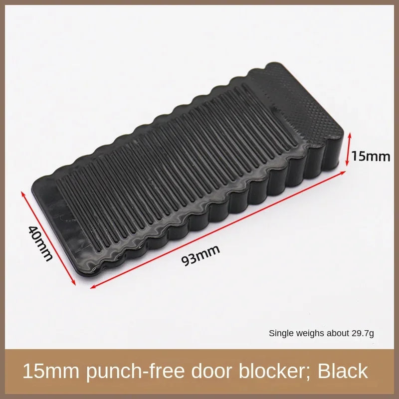Safety Silicone Door Stop Block Wedge Stop Door Stopper Home Offices Door Rear Retainer Impact Stopper Rubber Stops No Drill 