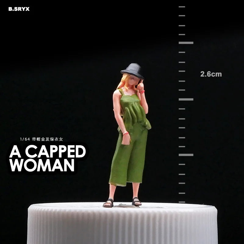 Resin Diorama 1:64 Scale Miniature Figures Garage Scenes Minifigures Model Kit DIY Craft Toys Anime Figure Collectib - K