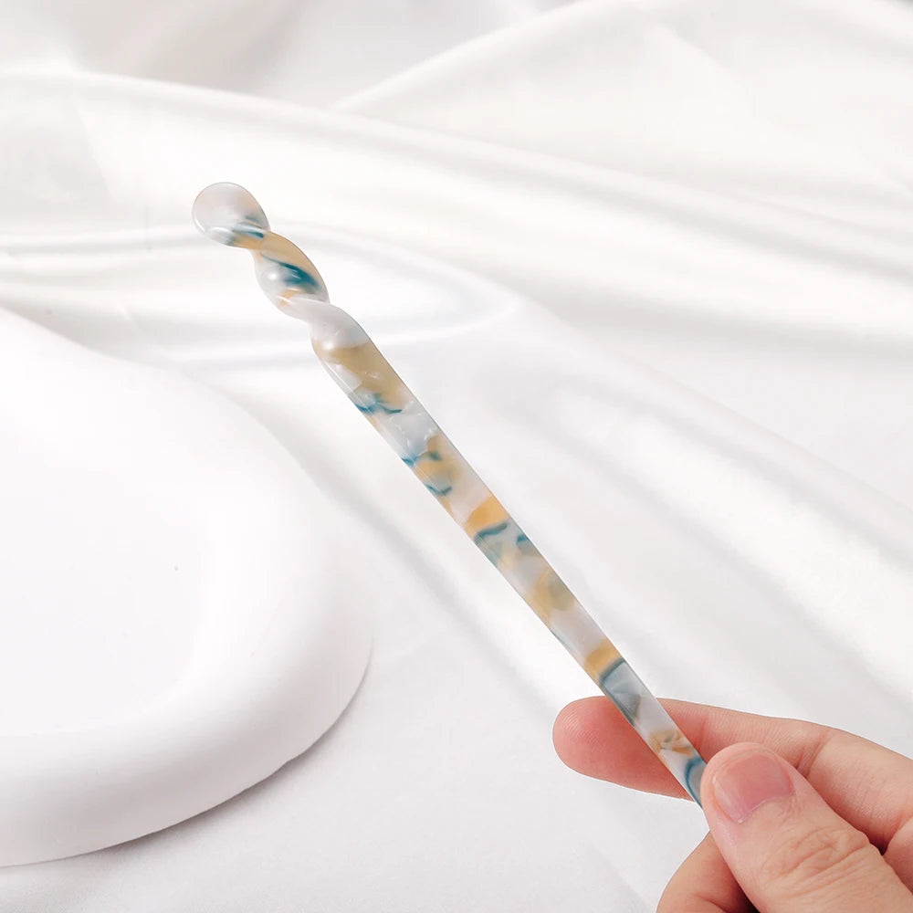 Chinese Style Hair Sticks Vintage Acetate Resin Chopstick Women Hairpins Hair Clip Pin Headwear Wedding Hair Jewelry Accessor