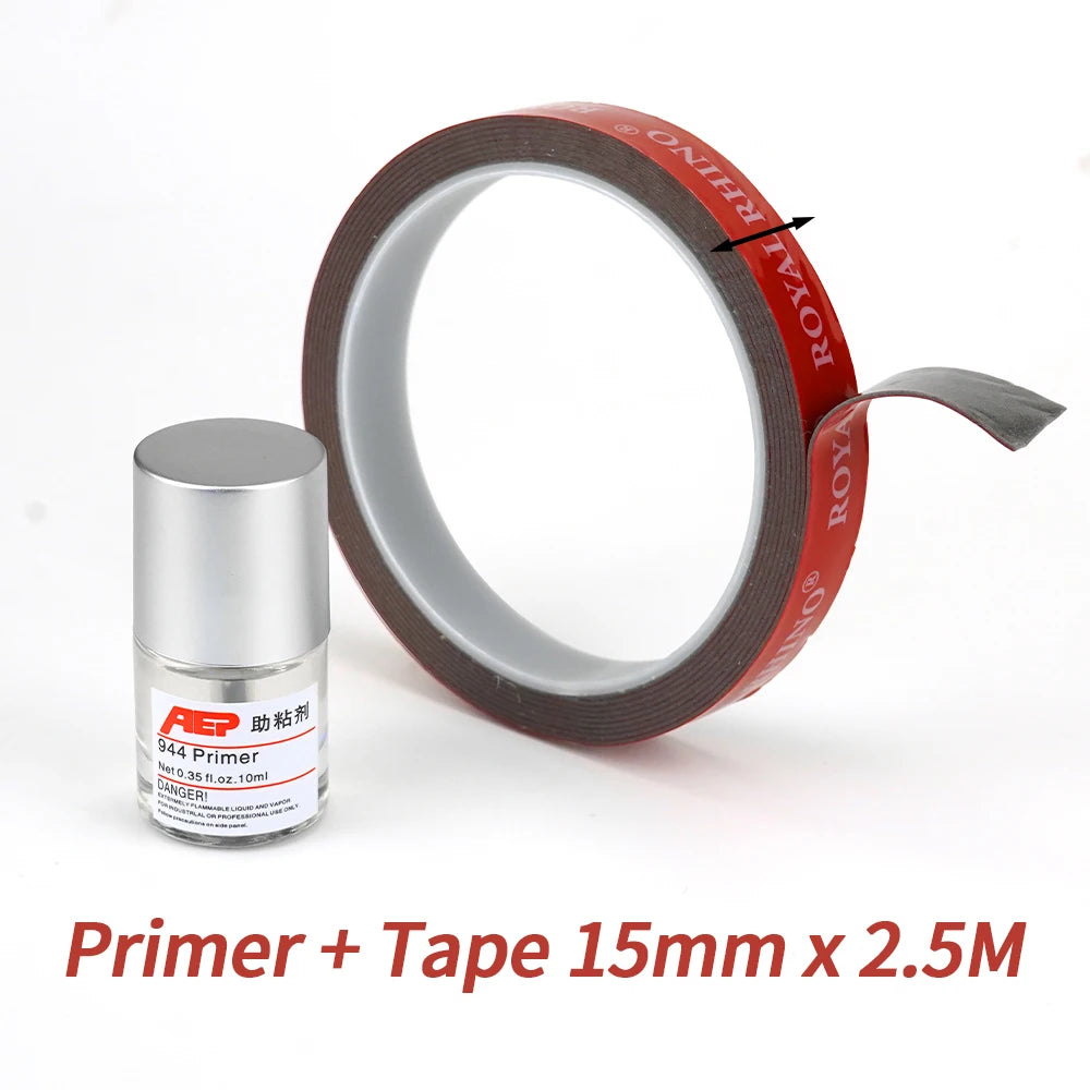 ADHESION PROMOTER + DOUBLE SIDED TAPE = BEST BUDDIES EVER 944 Primer Acrylic Foam Tape Increase Viscosity 80% - Primer 15mm t