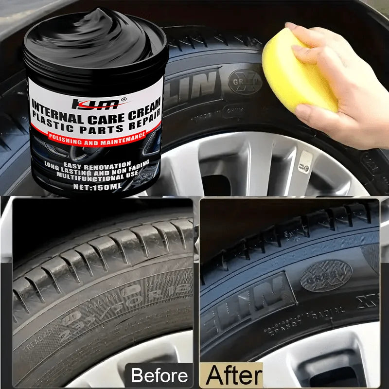 NEW Car Bumper Repair Paste - Restores Artificial Leather with Plastic, Enhances Black Effect, Car Polishing with Refurb Coat