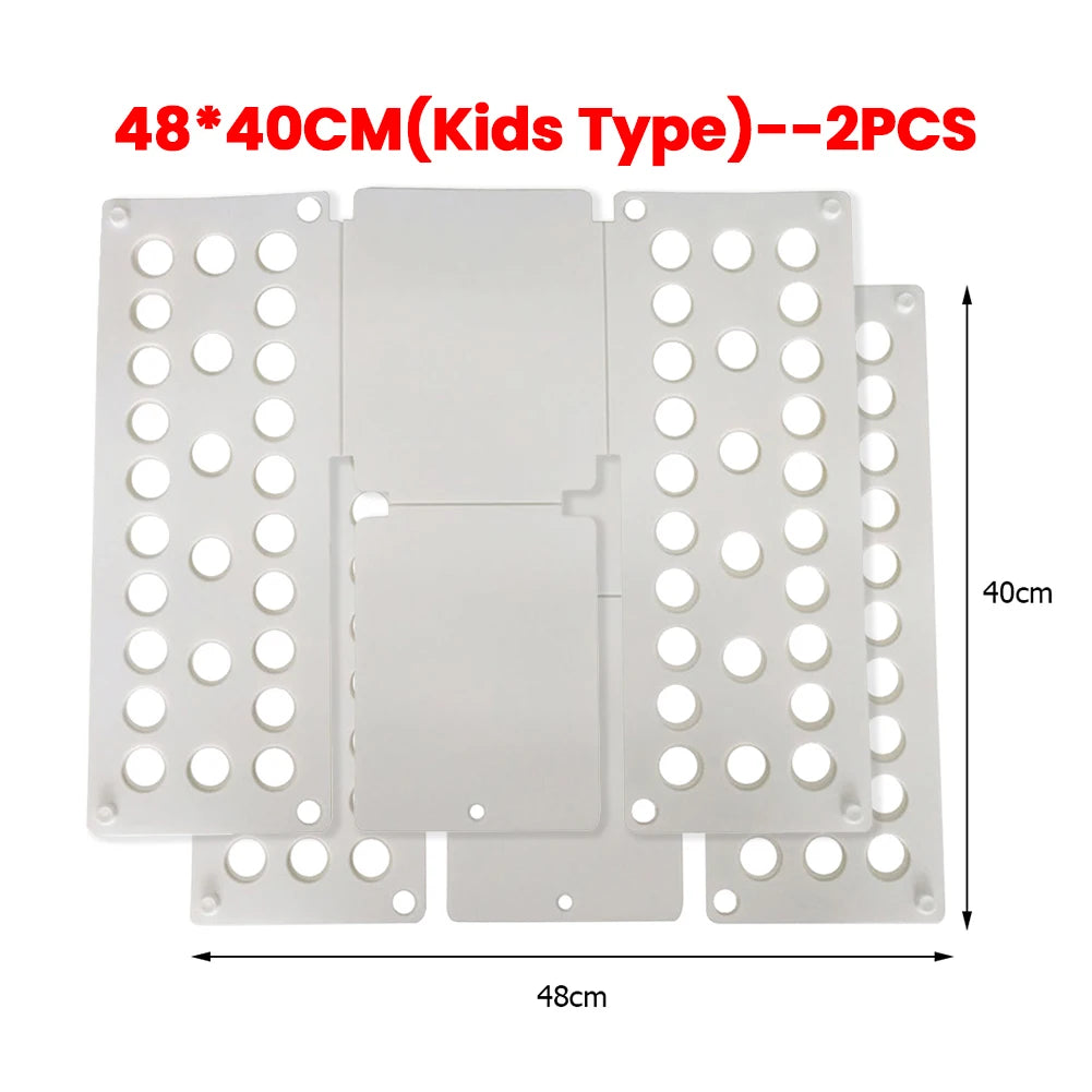 Plastic Folding Clothes Board Easy and Fast Kids Laundry Folder Folding Shirt Board Home Storage Tools for Quick Folding Clot