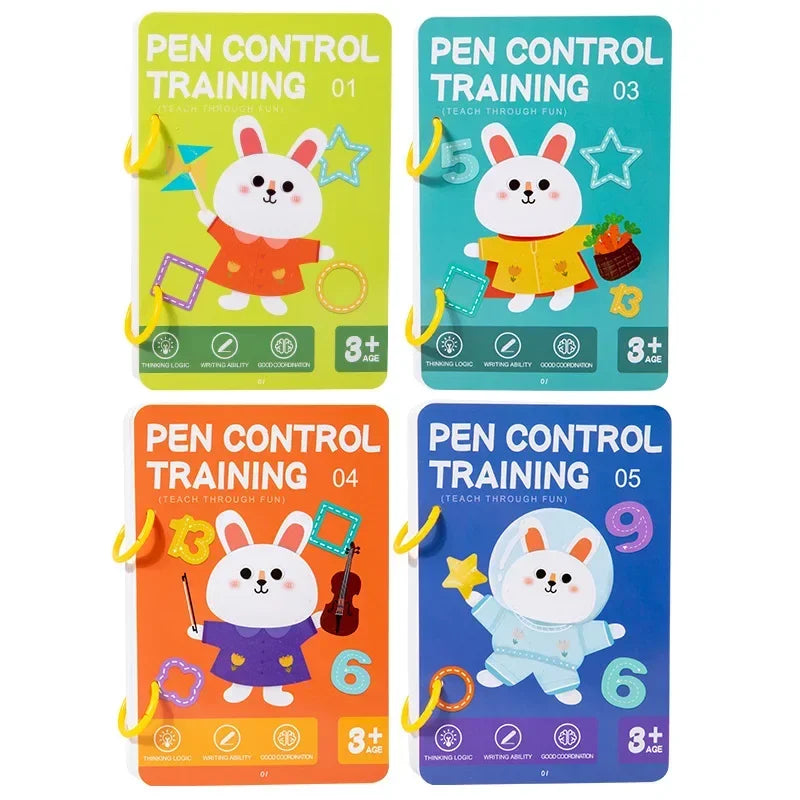 Magical Tracing Workbook Control Training Book Reusable Magic Practice Copybook Children Montessori Drawing Education Station
