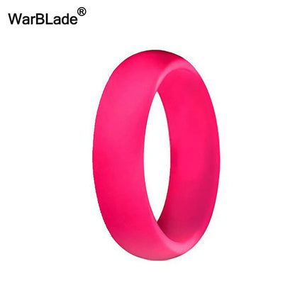 WarBLade 5.7mm Food Grade FDA Silicone Rings For Women Wedding Rubber Bands Hypoallergenic Flexible Silicone Finger Ring