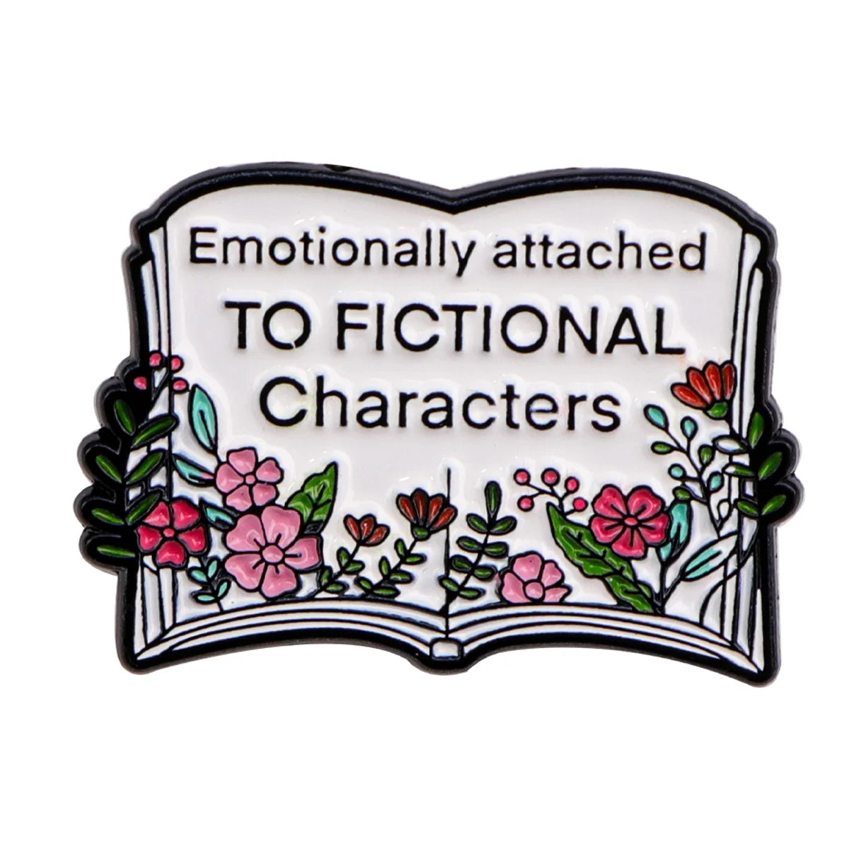 Book Lover Enamel Pin Cute Reading Themed Brooch "Just One More Chapter" Lapel Pins for Backpacks Bookworm Gift - 25