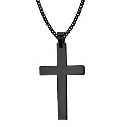 Fashion Stainless Steel Cross Pendant Necklace For Women Men Link Chain Charm Necklace Cool Boys Girls Punk Hip Hop Jewelry G