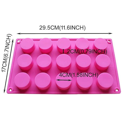 Cylinder Silicone Mold for Soap Jelly Pudding Resin Chocolate Cookie Mold hocolate Covered Sandwich Tool Candy Cake Baking Pa