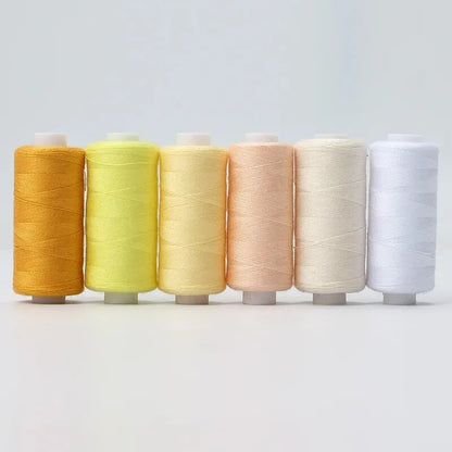 6pcs/Pack Assorted Colors Sewing Thread Polyester Sewing Thread, For Domestic DIY Sewing And Embroidery - XX-6QS-1Z