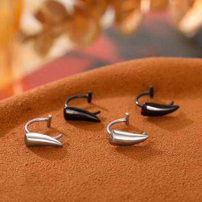 1PC Stainless Steel Fake Nose Ring Hoop Septum Rings Non-Pierced C Clip Lip Ring Earring Fake Nose Piercings Women Body Jewel