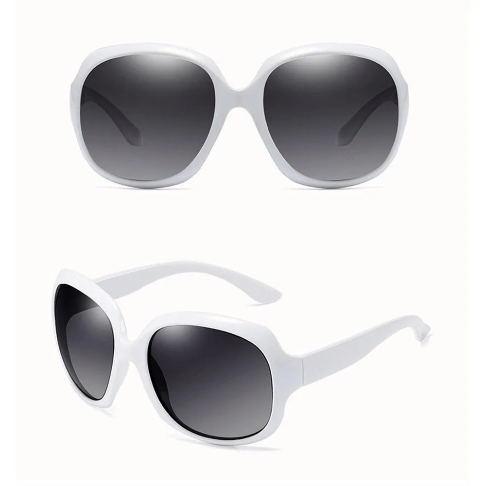 Sunglasses for Women Men Classic Retro Vintage Oversized Eyewear Fashion Shades Round Faced Driving Glasses - 1