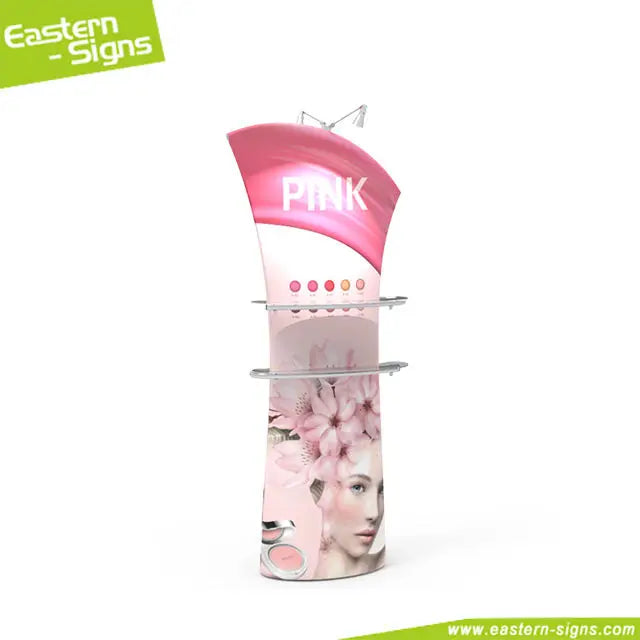 Advertising Printed Acrylic Exhibition Display Stand With Angled Top