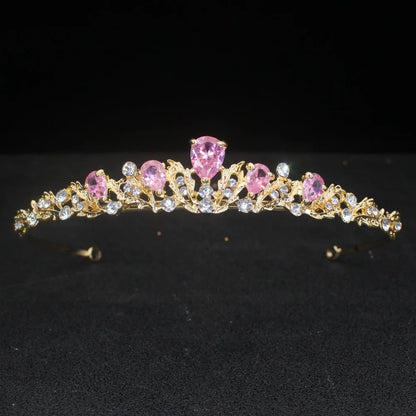 Luxury Crystal Hair Tiaras For Bride Women Prom Hairstyle Rhinestone Zircon Diadem Headband Wedding Bridal Hair Accessories -