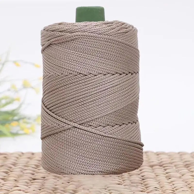 Summer Crochet Yarn Ice Rope 3mm Thread For Hand Knitting Bag Sun Hats Shoes Woven DIY Hook Cushion Silk Medium Thick About 2