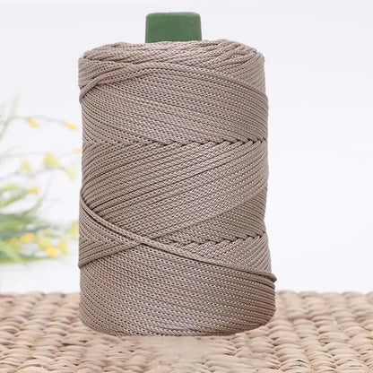Summer Crochet Yarn Ice Rope 3mm Thread For Hand Knitting Bag Sun Hats Shoes Woven DIY Hook Cushion Silk Medium Thick About 2