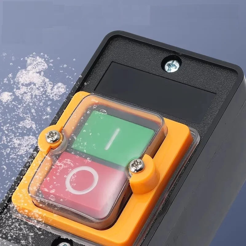 Waterproof Push Button Switch ON/OFF Mechanical Equipment Control Button for Durable Use