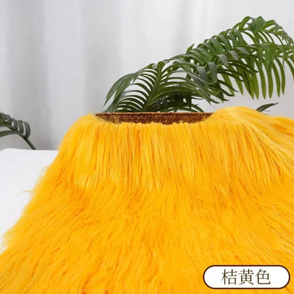 25x45cm 9cmPile Faux Fur Fabric For Sewing Doll Toy Beard Hair DIY Patchwork Material Accessories Home Decoration Cosplay Fab