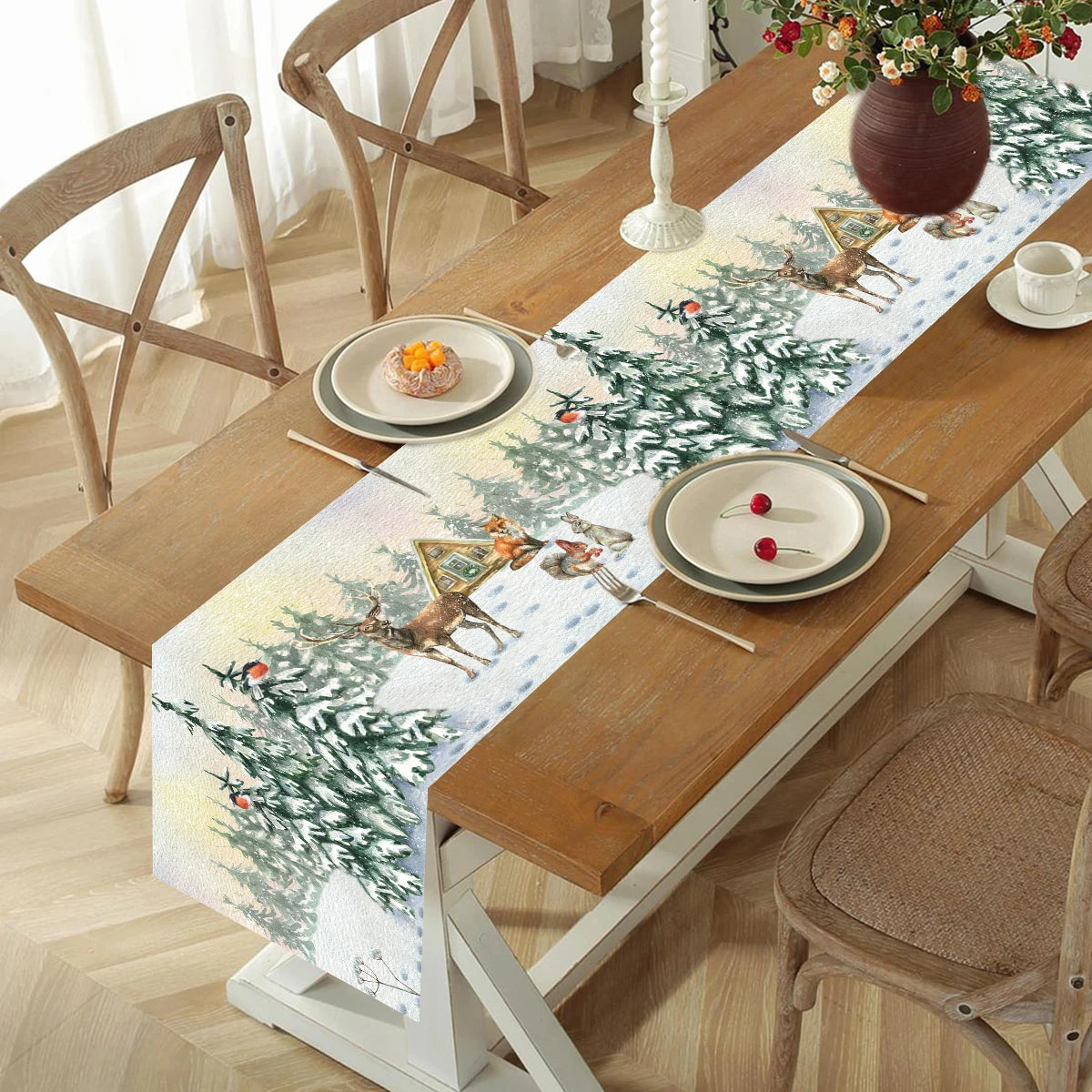 Table Runner Christmas Decoration For Home Decor 2025 Gifts