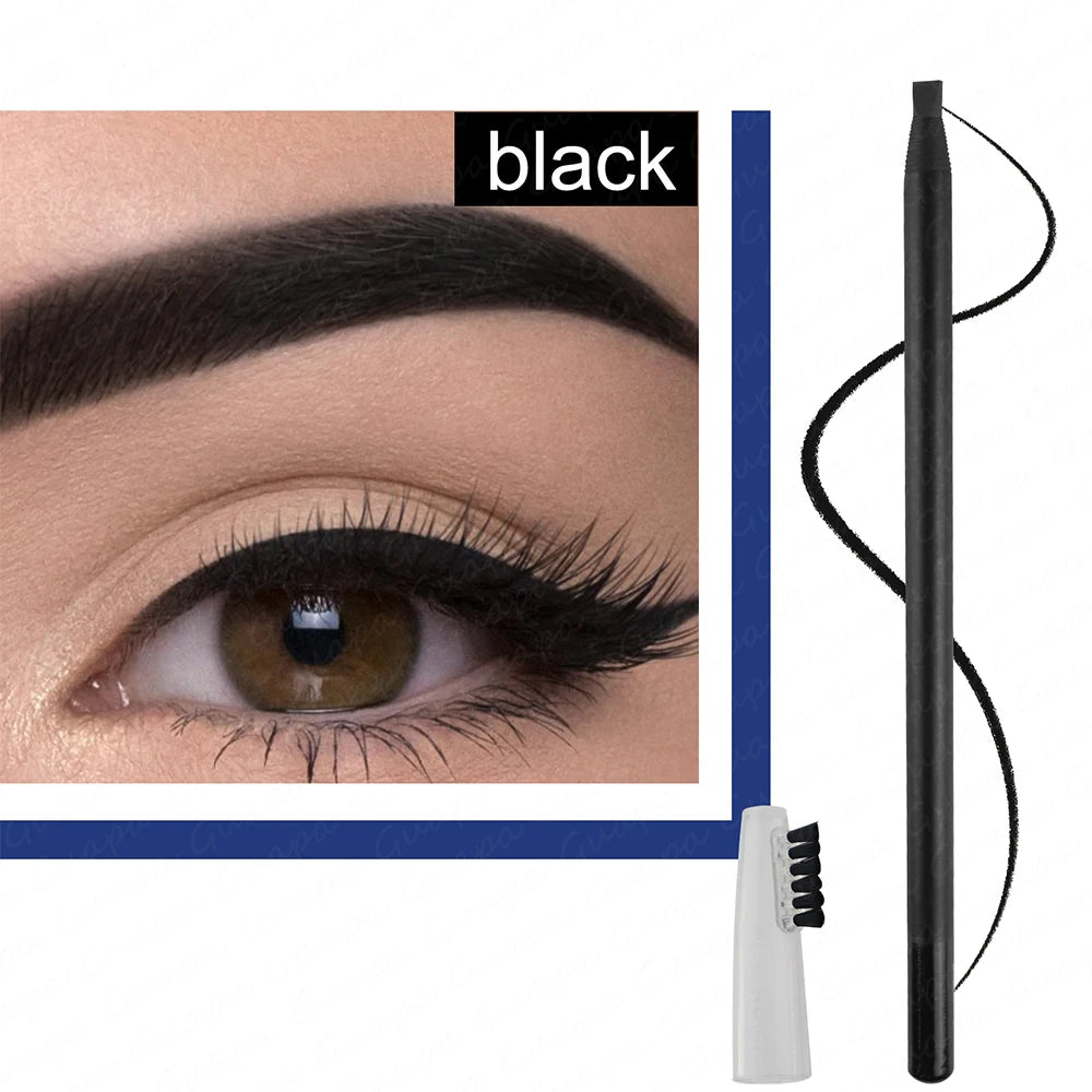 2PCS Professional Microblading Brow Mark Pencil Permanent Red Lip Contour Pen Tattoo Waterproof Art Tint Makeup Eyebrow Pen -