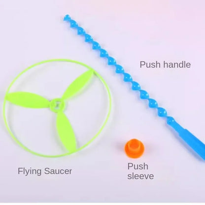 20set/bag Colorful Bamboo Dragonfly Plastic Hand Push Flying Toys Kids Birthday Party Favors Guests Treat School Goodie Fille